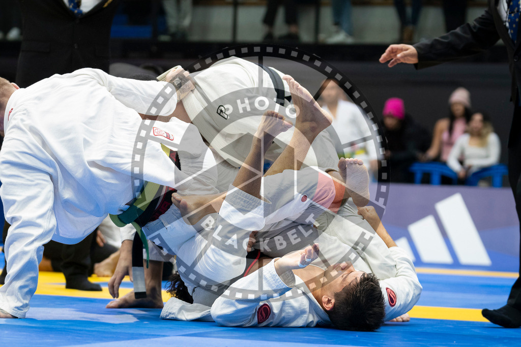 20240123PBB02270 | Fighters compete during the second day of the IBJJF European Championship in Paris, France, on January 23, 2024.