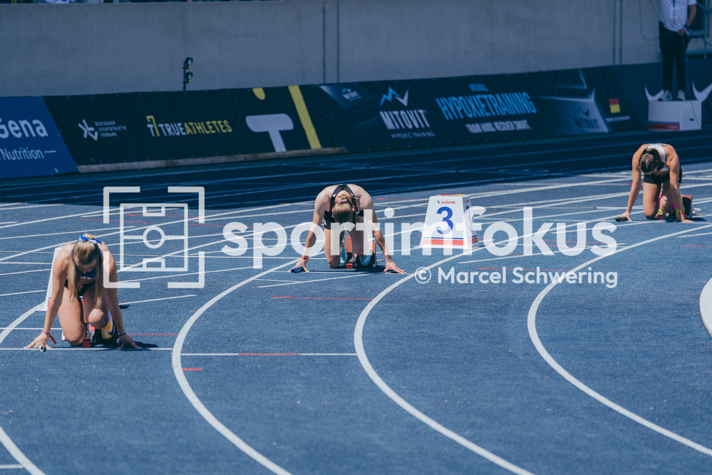 Deutsche Meisterschaften U20 / U16 2026 | Hannah Carin Brieden, StG Olpe/Lennestadt, 1630, 4x100-Meter-Staffel, Deutsche Meisterschaften der U20 &amp; U16 2026, Lohrheidestadion Bochum-Wattenscheid, 10.07.2026. Foto: Marcel Schwering / sportimfokus - Realisiert mit Pictrs.com