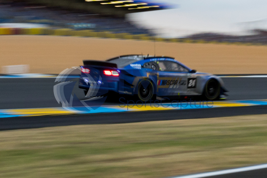 Trainproduction-20230610-2171 | LE MANS,FRANCE,10.Jun.23 - MOTORSPORTS - WEC, FIA World Endurance Championships, 24 Hours of Le Mans, Circuit de la Sarthe, race. Image shows Jimmie Johnson (USA), Mike Rockenfeller (GER) and Jenson Button (GBR/ Hendrick Motorsports). Photo: Trainproduction / Matthias Trinkl