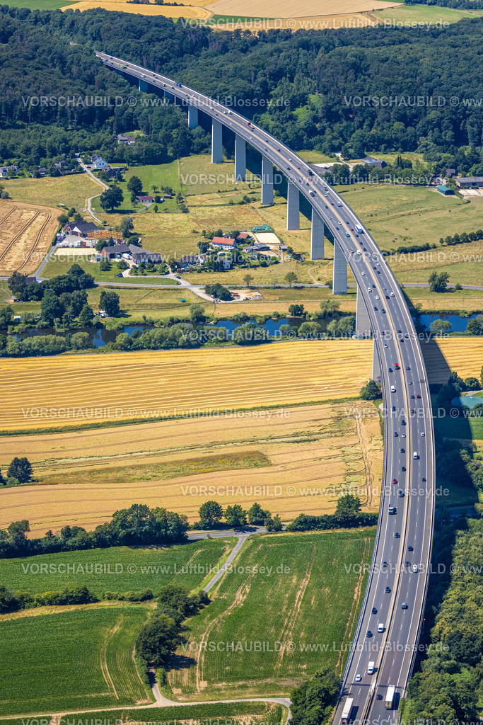 Muelheim230703615 | Luftbild, Mintarder Ruhrtalbrücke der Autobahn A52, Menden und Ickten, Mülheim an der Ruhr, Ruhrgebiet, Nordrhein-Westfalen, Deutschland