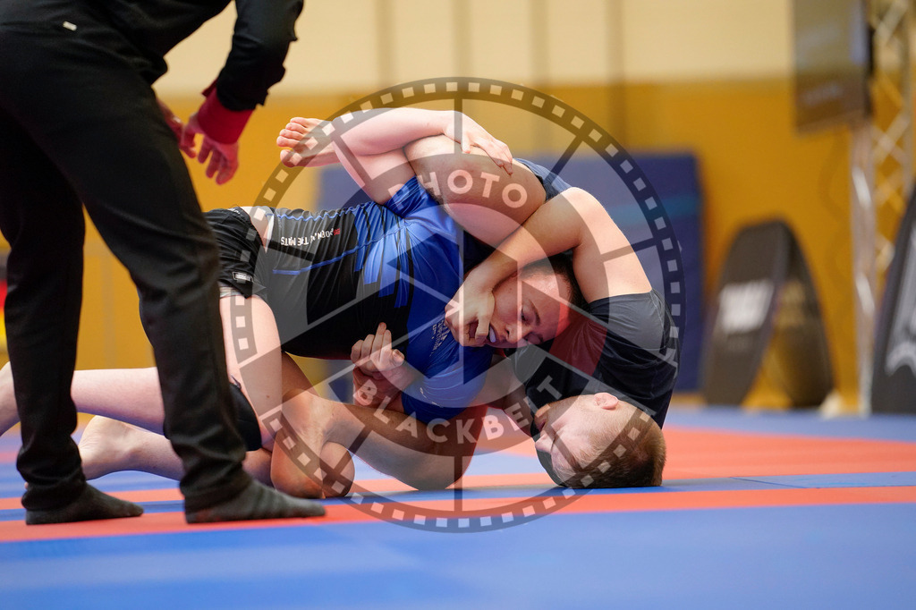 20240203PBB08312 | Fighters compete during the Brazilian Jiu-Jitsu Championship of the AJP Tour in Maintal by Frankfurt am Main, Germany, on February 2, 2024.