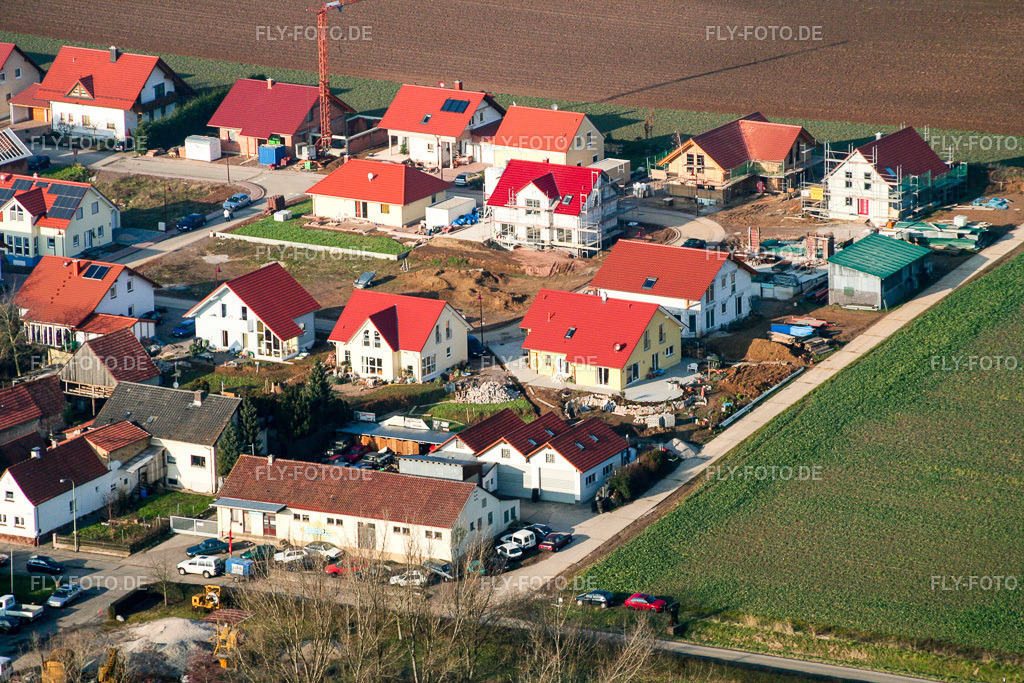 Seltzer Ring | Luftbild: Seltzer Ring im Ortsteil Kleinsteinfeld in Niederotterbach im Bundesland Rheinland-Pfalz in Deutschland. Foto: IMG_0639.jpg vom 08.01.2006 durch Werner Riehm/FLY-FOTO.de - Realisiert mit Pictrs.com