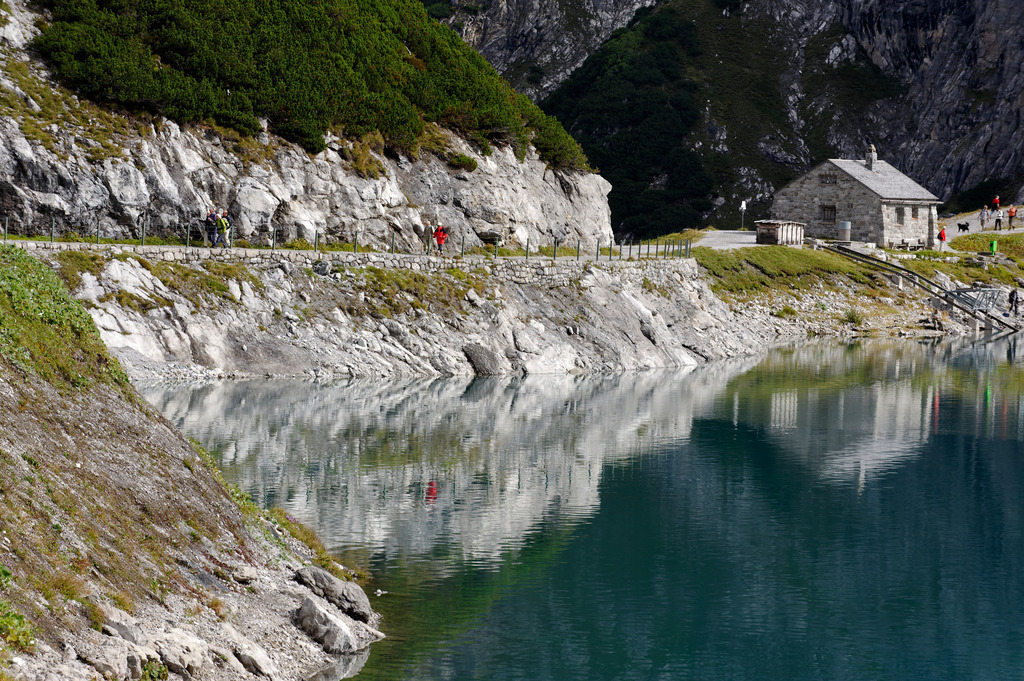 Blick auf den Lünersee | Vandans, Austria - December 28, 2010: Blick auf den Lünersee. - Realisiert mit Pictrs.com