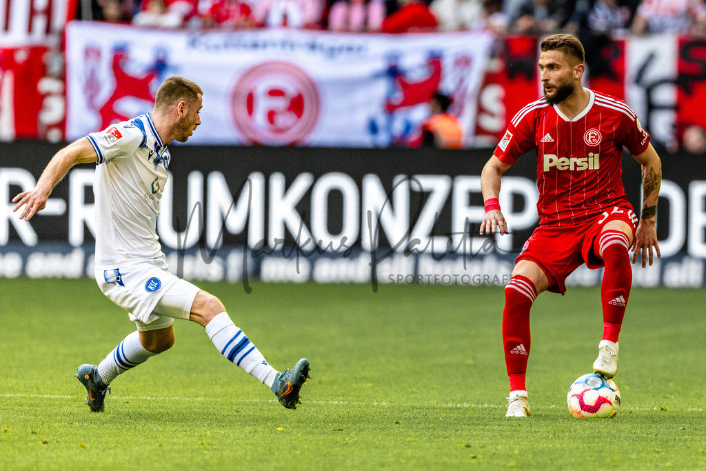 Fortuna Düsseldorf vs. Karlsruher SC | Düsseldorf, 30.04.2023: 2. Bundesliga, 30. Spieltag, Fortuna Düsseldorf gegen Karlsruher SC in der Merkur Arena in Düsseldorf. Foto: sportfotografie.ms | Markus Paletta - Realisiert mit Pictrs.com