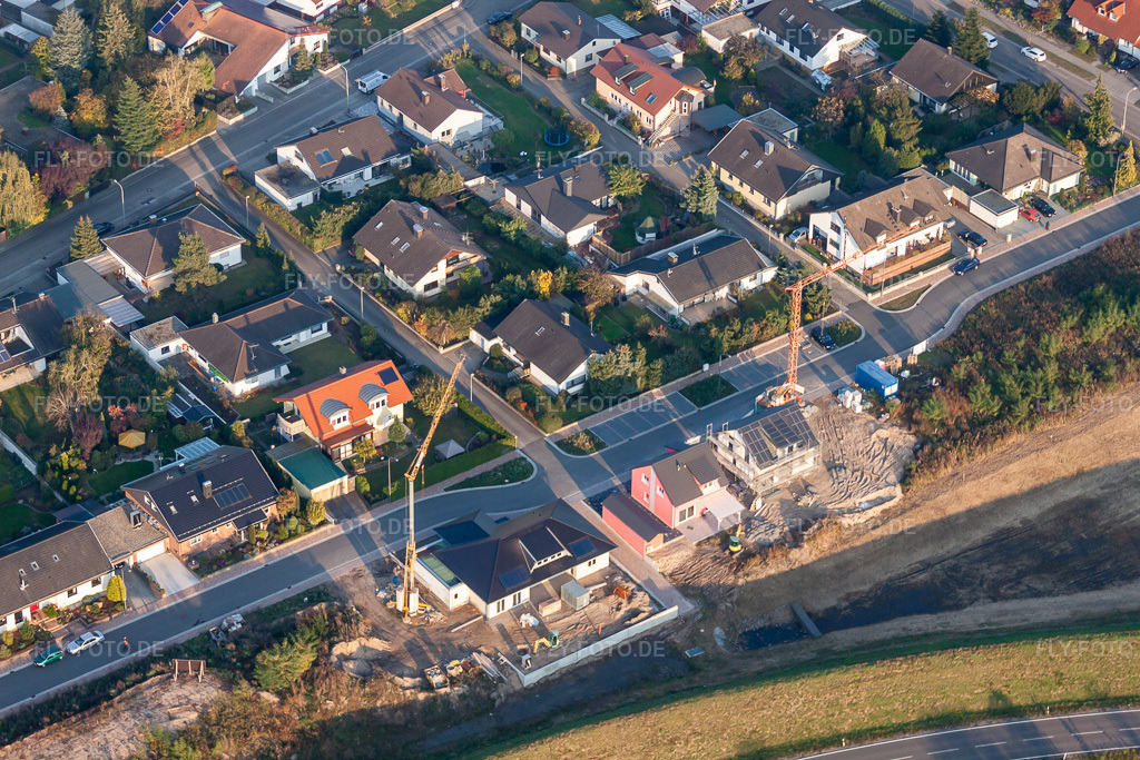 Luftbild: Forstlandallee in Jockgrim im Bundesland Rheinland-Pfalz in Deutschland. Foto: IMG_46136.jpg vom 23.10.2011 durch Werner Riehm/FLY-FOTO.de