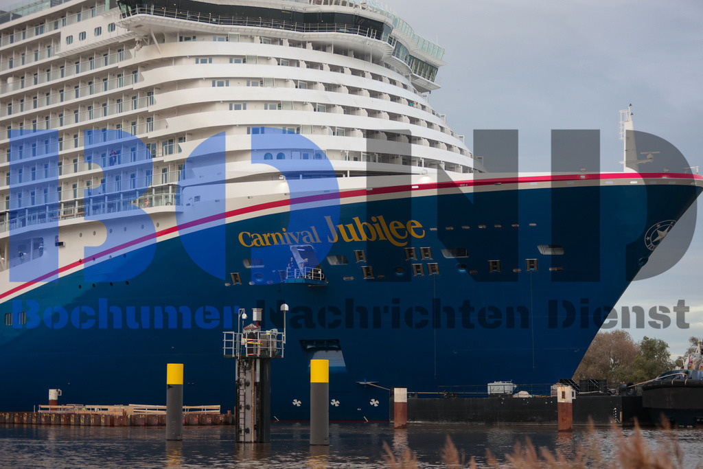  30.10.2023 - 
 | Sebastian Sendlak / Bochumer Nachrichtendienst (BOND) - Ueberfuehrung Carnival Jubilee - Meyer Werft Papenburg - Realisiert mit Pictrs.com