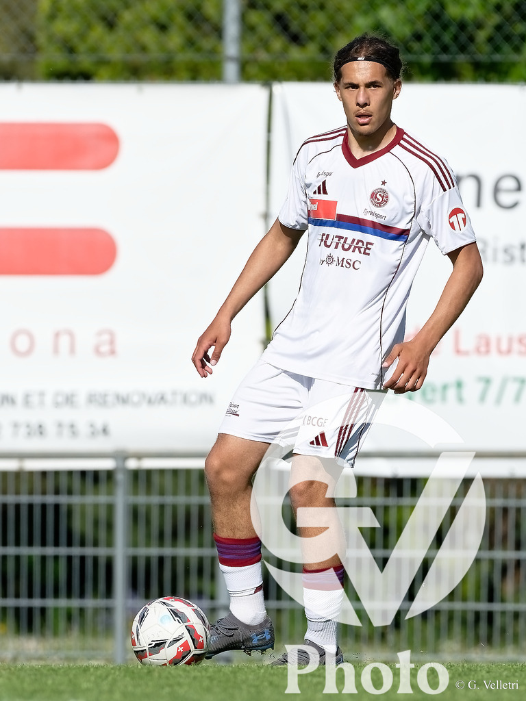 Lancy FC  v Servette FC M-21  - 1ere ligue Classic  | Geneva, Switzerland - April 25 : during the 1ere ligue Classic  match between Lancy FC  and Servette FC M-21  at Stade de Marignac on April 25 , 2026 in Geneva, Switzerland.