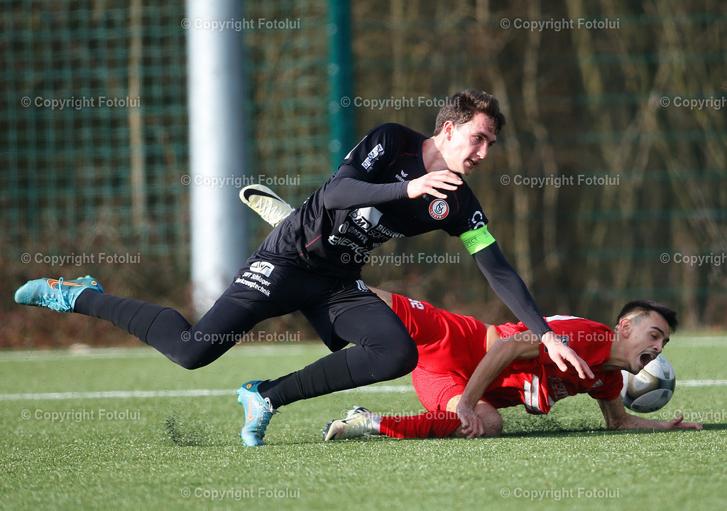 A_LUI_24022024_00013 | SPORT,FUSSBALL,TESTSPIEL ASKOE OEDTVORWAERTS STEYR 24.02.2024 IM BILD:FILIP BRESKIC UND STEFAN GOLDNAGL (V.STEYR)  FOTO:FOTOLUI