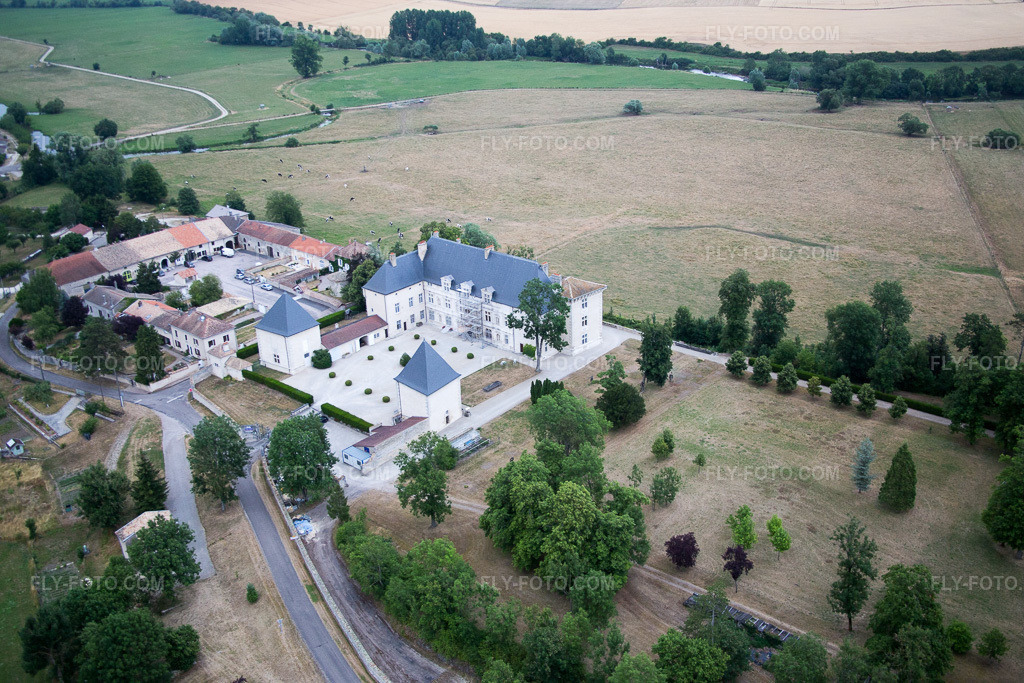 Aerial view: Montbras in Taillancourt in the state Meuse, France.Photo: IMG_083578.jpg taken on 07/13/2015 by Werner Riehm/FLY-FOTO.comResolution of the original: 5472 x 3648 px