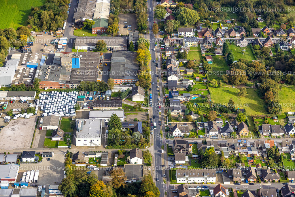 Voerde241009856 | Luftbild, Alte Hünxer Straße Gewerbeansiedlung und Wohnsiedlung, Am Nordturm, Friedrichsfeld, Voerde, Niederrhein, Nordrhein-Westfalen, Deutschland