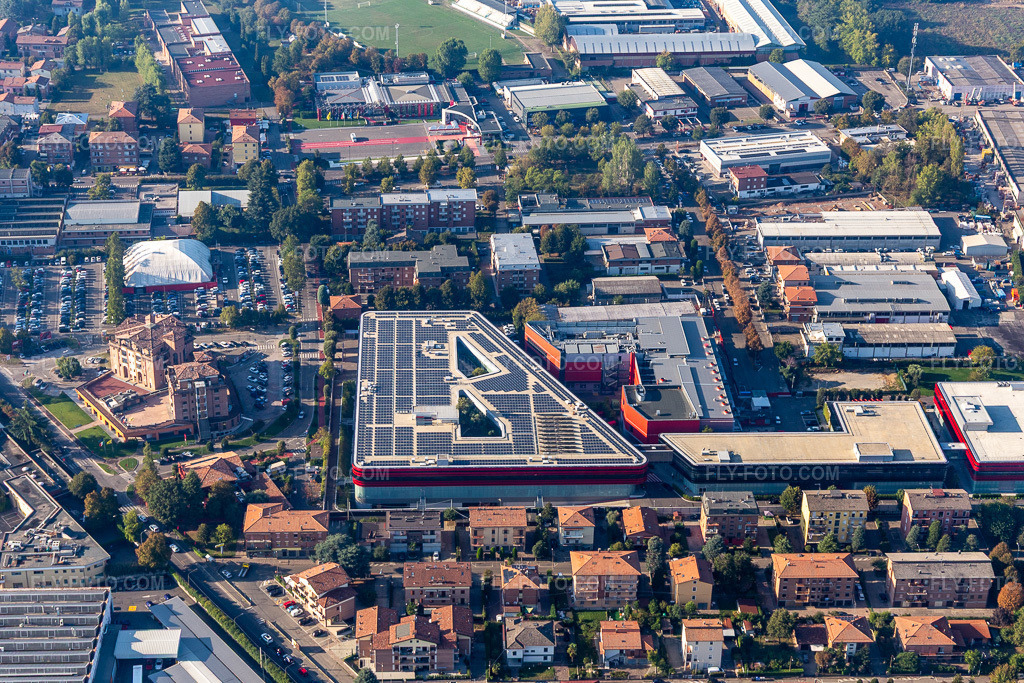 Aerial view: Ferrari SPA in Maranello in the state Modena, Italy.Photo: IMG_134934.jpg taken on 09/20/2022 by Werner Riehm/FLY-FOTO.comResolution of the original: 5354 x 3569 pxWWW.FERRARI.COM