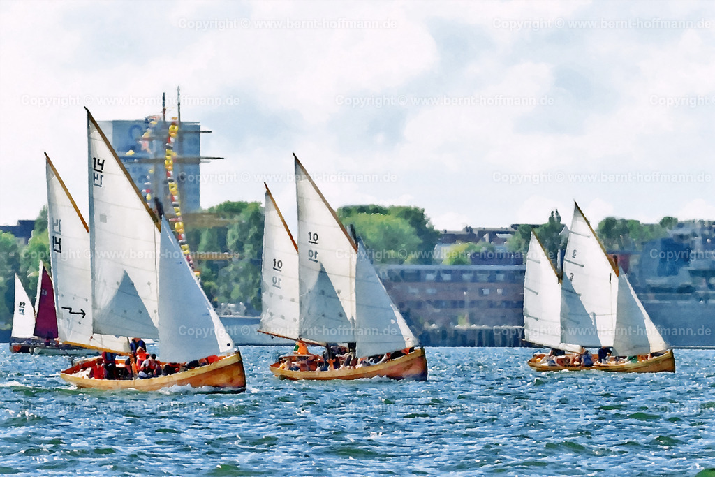 PDM2_KiWo09-Kutterregatta_150x100 | DIGITALKUNST. Segelkutter segeln Regatta. " Kieler Woche " 2009 - Regatta der Marinekutter vor dem Tirpitzhafen auf der Kieler Innenförde. __ Seitenverhältnis = 3 zu 2 - Realisiert mit Pictrs.com