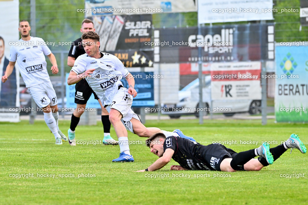 ASK Klagenfurt vs. SK Vorwärts Steyr 21.4.2024 | #7 Bondan Romaniuk ASK Klagenfurt, #73 Oliver Filip SK Vorwärts Steyr, ASK Klagenfurt vs. SK Vorwärts Steyr 21.4.2024, ASK Klagenfurt vs. SK Vorwärts Steyr am 21.04.2024 in Klagenfurt (ASK Sportzentrum Fischl), Austria, (Photo by Bernd Stefan)