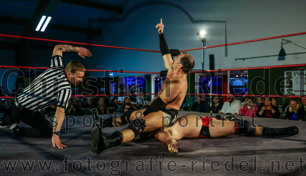 2023-11-11_071_Erding_Wrestlingshow | Erding, Deutschland, 11.11.2023:
Wrestling, Saison 2023, EWS Wrestling ERDING

Foto: Christian Riedel / fotografie-riedel.net