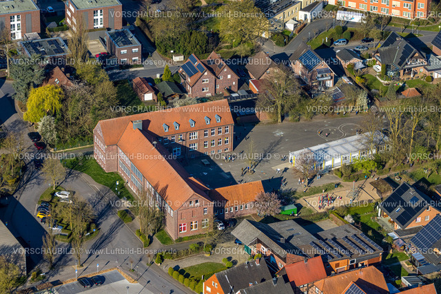 Ascheberg250400112Herbern | Luftbild, Marienschule mit Schulhof, Herbern, Ascheberg, Münsterland, Nordrhein-Westfalen, Deutschland,