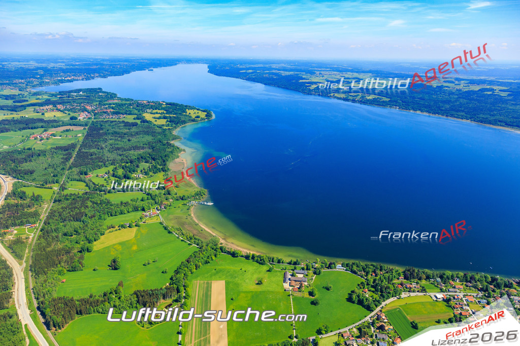 Luftbild von Starnberger-see Seeshaupt - Luftaufnahme wurde 2015 von https://frankenair.de mittels Flugzeug (keine Drohne) erstellt - die Geschenkidee