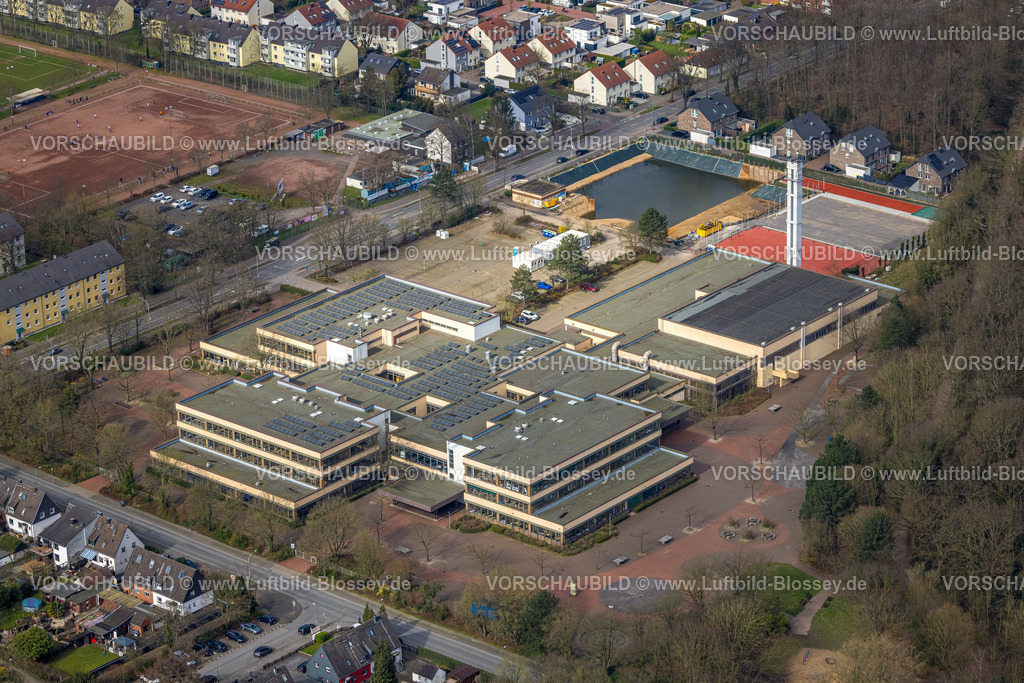 Duisburg240302640 | Luftbild, Gesamtschule-Süd und Baustelle,  Großenbaum, Duisburg, Ruhrgebiet, Nordrhein-Westfalen, Deutschland, Duisburg-S