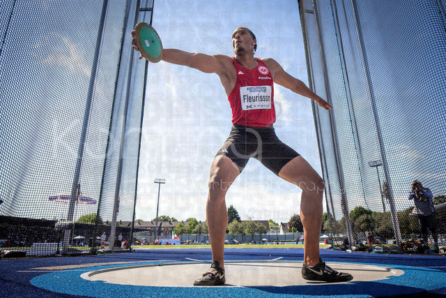Multisport Event; Ratingen, 28.06.2026 | RATINGEN, GERMANY - JUNE 28, 2026 : Fred Isaac Fleurisson (GER / Germany) during the decathlon’s discus throw of the Multisport Event at Stadion Ratingen on June 28, 2026 in Ratingen, Germany.