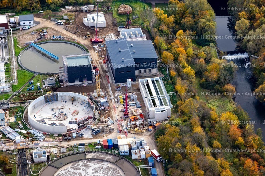 Luftbilder Düren Niederzier Eifel-Rur - Kläranlage  -7166 | Luftbilder Düren Niederzier Eifel-Rur - Kläranlage - Realisiert mit Pictrs.com