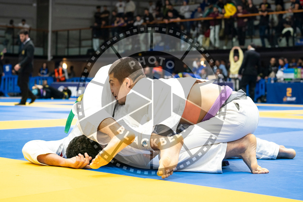 20240123PBB02137 | Fighters compete during the second day of the IBJJF European Championship in Paris, France, on January 23, 2024.