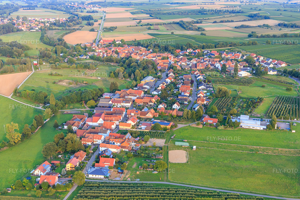 Luftbild: Oberdorfstr in Oberhausen im Bundesland Rheinland-Pfalz in Deutschland. Foto: IMG_103246.jpg vom 03.09.2017 durch Werner Riehm/FLY-FOTO.de