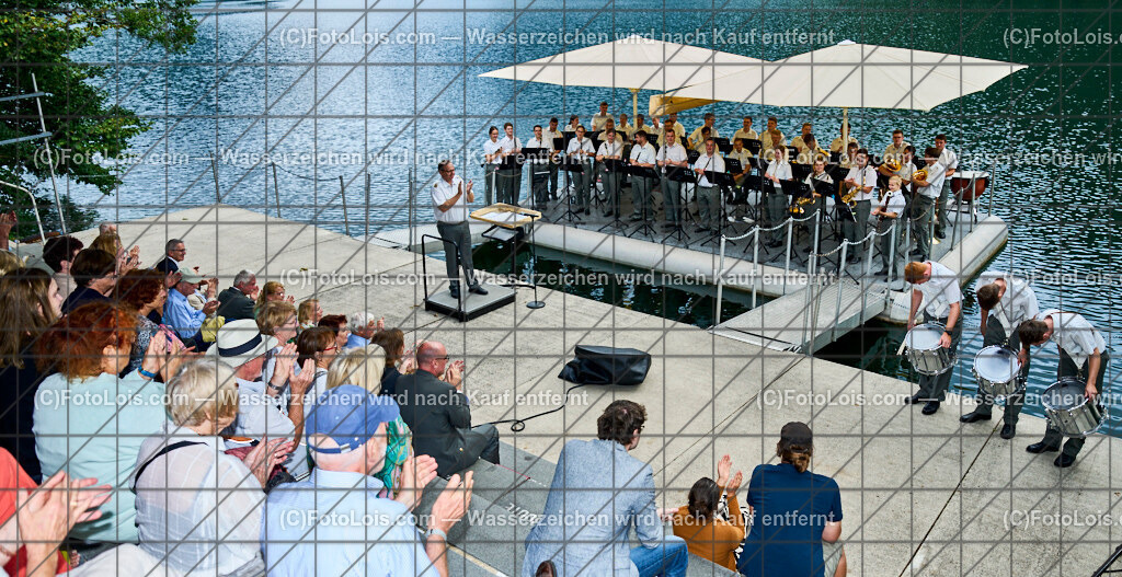 ALP1106_XXXX-Chopin-Festival_Ausklang | (C)FotoLois.com, Alois Spandl. XXXX. Chopin-Festival in der Kartause Gaming, musikalischer AUSKLANG auf der Seebühne Lunz mit dem Blasorchester der Miltärmusik Niederösterreich unter der Leitung von Oberst Adolf Obendrauf, So 18. August 2024.