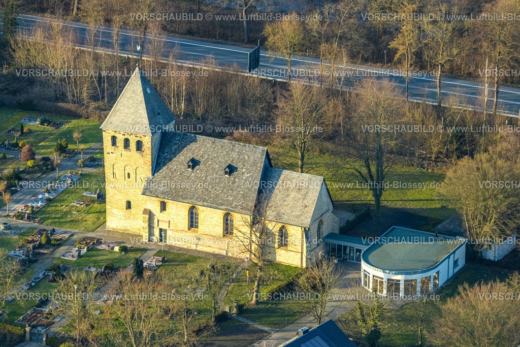 Hamm260204224 | Luftbild, Uentroper Dorfkirche, Uentrop, Hamm, Ruhrgebiet, Nordrhein-Westfalen, Deutschland