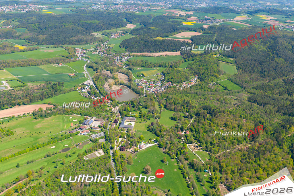 Das Luftbild der Stadt Tambach wurde 2019 vom Flugzeug heraus erstellt (keine Drohne) Aufnahmehöhe ca.400 Meter- hohe Auflösung- beste Druck-Qualität garantiert!