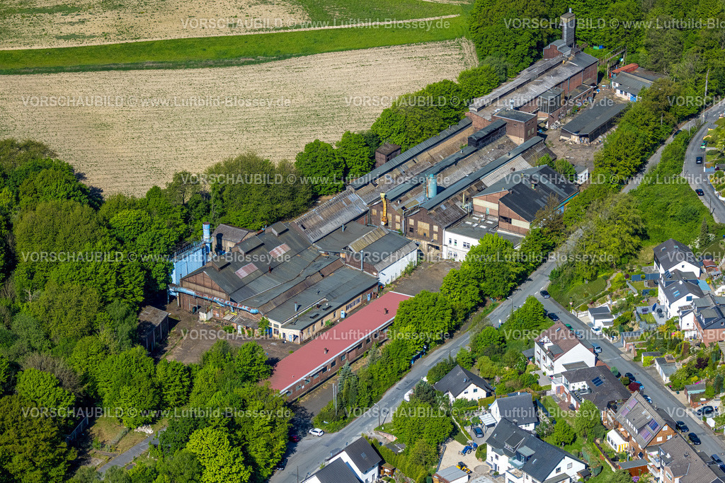 Hagen240503827 | Luftbild, geplante Wohnbebauung auf dem Gelände Eisenwerk R. und C.R. Lange GmbH Geweke, Haspe, Hagen, Ruhrgebiet, Nordrhein-Westfalen, Deutschland