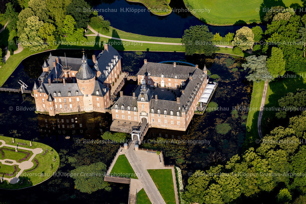 Luftbilder-Isselburg-9963 | Luftbilder Isselburg Stadt in Nordrhein Westfalen Burg Isselburg das Wasserschloss am Niederrhein - Realisiert mit Pictrs.com