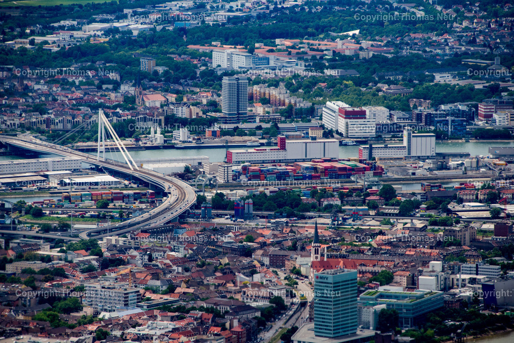 DSC_3709 | Luftbild  Mannheim und der Rhein mit Ludwigshafen, Bild. Thomas Neu
