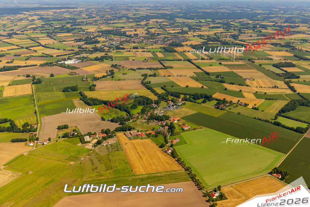 Luftaufnahme  Bad Essen - Die Luftaufnahme wurde 2025 vom UL-Flugzeug heraus erstellt ( ohne Drohne ) - Hochauflösende Luftaufnahme - für professionelle Ausdrucke geeignet. Die Geschenkidee !Mit Lizenz und Bildrechte bestellbar