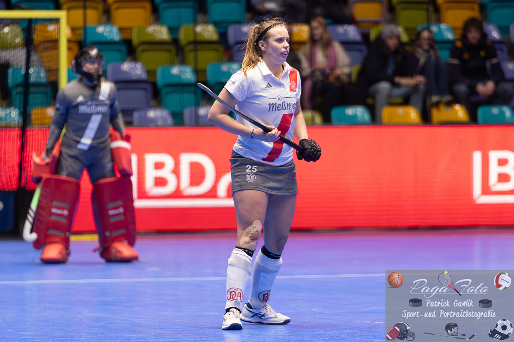 Volvo E.R.B. Final 4 Halbfinale Frauen: Der Club an der Alster - Berlienr HC, 25.01.2025 | Viktoria Martha Huse (Der Club an der Alster #25) Der Club an der Alster - Berlienr HC, Frankfurt, Süwag Arena, 25.1.2025 - Realisiert mit Pictrs.com