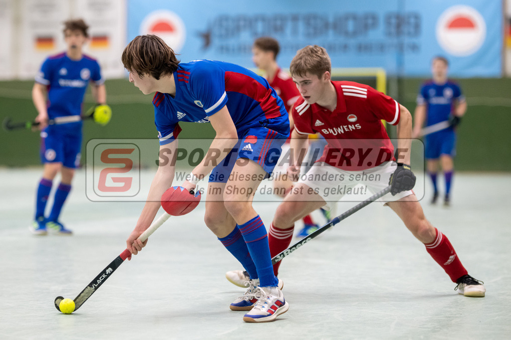 SFE_20230305_0119 | Deutsche Meisterschaft Männliche U16 Halle 2023 am 05.03.2023 in Köln (KTHC Stadion Rot-Weiss Köln Tennis and Hockey Club), Photo: Stephan Fehrmann 2022 (Sports-Gallery)