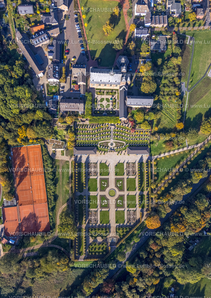 Kamp-Lintfort221004461 | Luftbild, Kloster Kamp, kath. Abteikirche, Klostergarten, Terrassengarten, Kamperbrück, Kamp-Lintfort, Niederrhein, Ruhrgebiet, Nordrhein-Westfalen, Deutschland