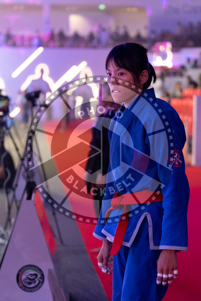 20231107PBB3581 | Fighters compete during the AJP World Master Championship in the Mubadala Arena in Abu Dhabi, Arab United Emirates, on November 7, 2023.