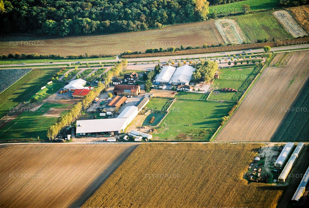 Luftbild: Adamshof von Norden in Kandel im Bundesland Rheinland-Pfalz in Deutschland. Foto: NEG564413.jpg vom 18.10.2005 durch Werner Riehm/FLY-FOTO.de