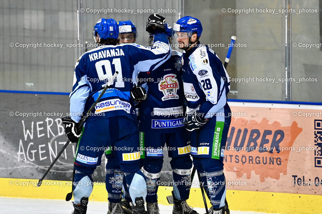 ESC SOCCERZONE STEINDORF vs. 1. EHC ALTHOFEN | Jubel ESC Steindorf Mannschaft, #28 Bacher Stefan ESC Steindorf, #69 Kreuzer Philipp ESC Steindorf, #19 Friedrich Lukas ESC Steindorf, #91 Kravanja Kristian ESC Steindorf, ESC SOCCERZONE STEINDORF vs. 1. EHC ALTHOFEN, ESC SOCCERZONE STEINDORF vs. 1. EHC ALTHOFEN am 28.02.2025 in Steindorf (Ossiachersee Halle), Austria, (Photo by Bernd Stefan)