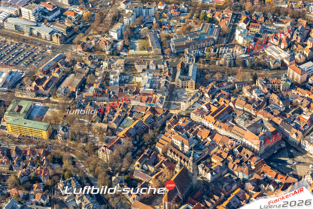 Die Luftbildaufnahme Altstadt -  wurde 2019 mittels Flugzeug (keine Drohne) erstellt. Perfekte Schärfe und Druck- Ergebnisse- Garantiert!