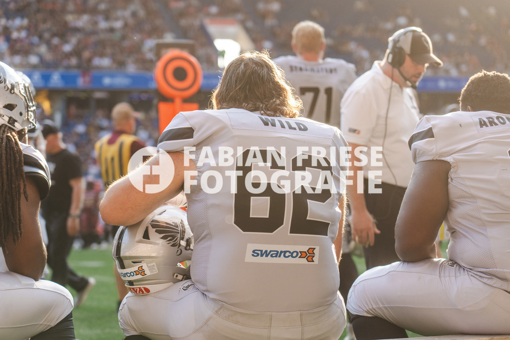 GER Rhein Fire vs. Raiders Tirol, Football, European League of Football, Spieltag 12, Saison 2025, 10.08.2025 | GER Rhein Fire vs. Raiders Tirol, Football, European League of Football, Spieltag 12, Saison 2025, 10.08.2025Foto: Fabian Friese - Realisiert mit Pictrs.com