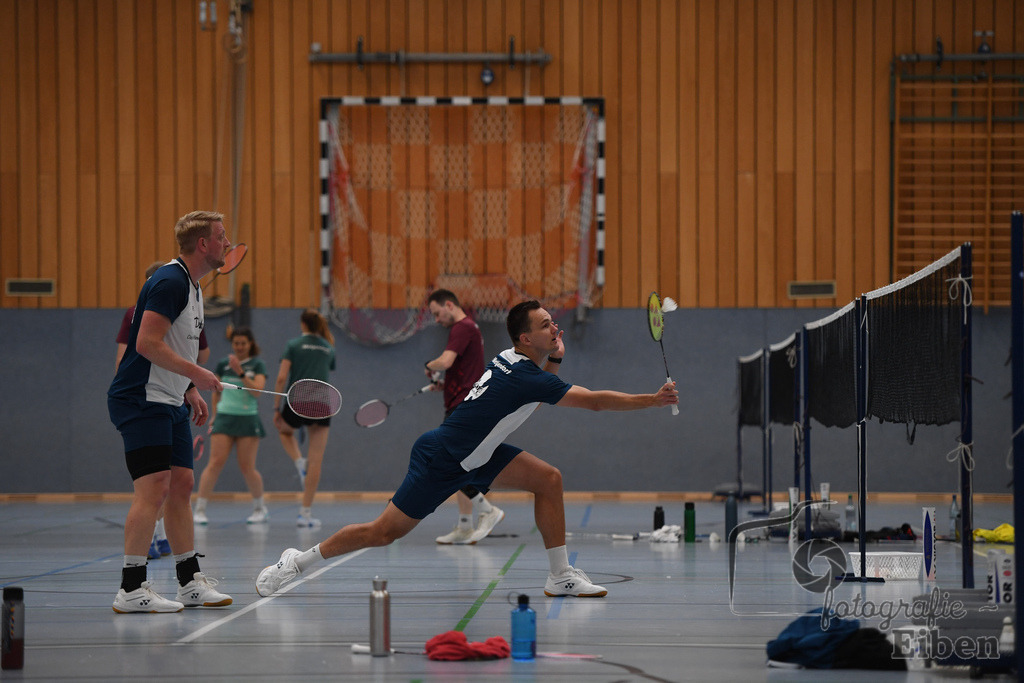 Badminton TV Metjendorf | Herren Doppel, Frank Juchim und Tim Struckenschneider; Badminton TV Metjendorf am 26.10.2025 in Metjendorf (Sporthalle Auf dem Kamp); Photo: Philip Eiben 2025 - Realisiert mit Pictrs.com