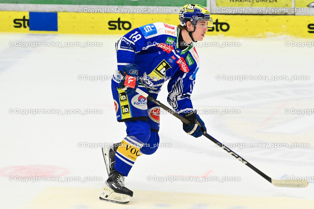 EC IDM WÄRMEPUMPEN VSV vs. Vienna Capitals | #18 Nico Uschan EC VSV, EC IDM WÄRMEPUMPEN VSV vs. Vienna Capitals, EC IDM WÄRMEPUMPEN VSV vs. Vienna Capitals am 16.11.2025 in Villach (Stadthalle Villach), Austria, (Photo by Bernd Stefan)